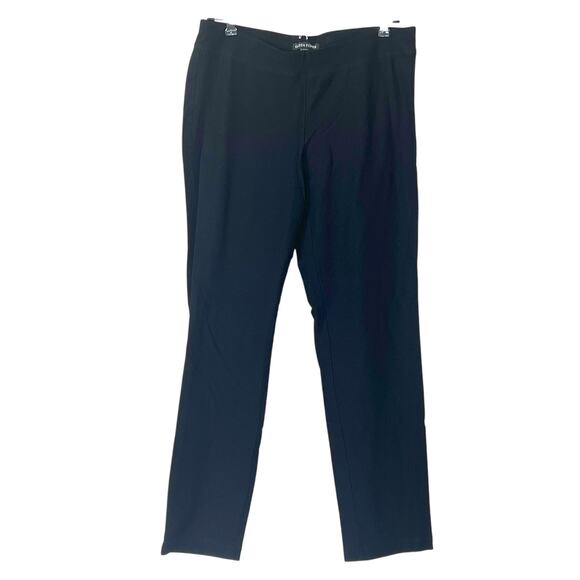 Eileen Fisher Pull-On Tapered Leg Ankle Length Pant Black Women XS - Picture 1 of 6